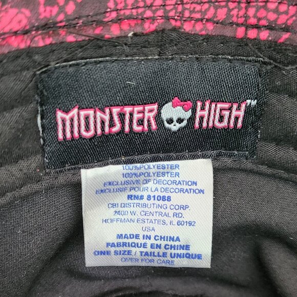 Vintage Monster High Fushia & Black Hat for Girls - Picture 6 of 6